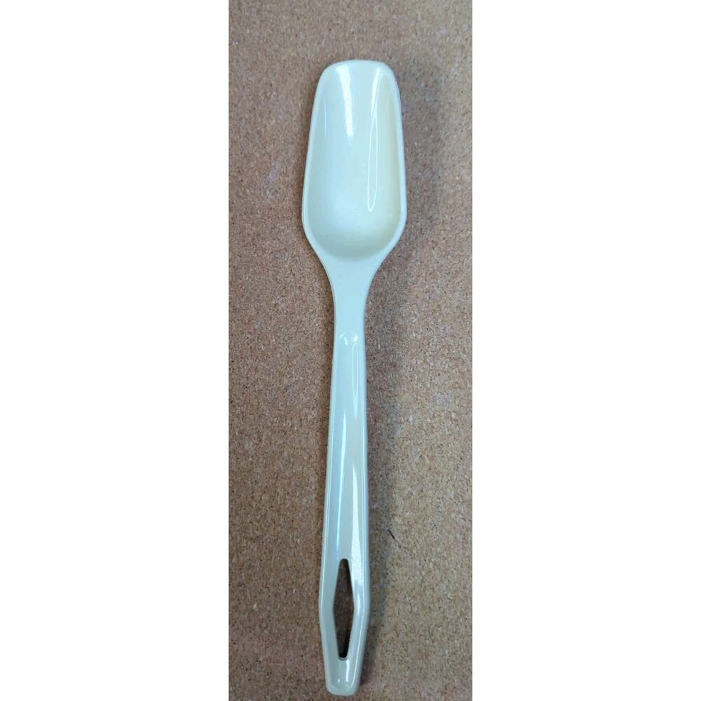 Vtg King Kraft Almond Beige Nylon Large Plastic Serving Basting Spoon-11" Long